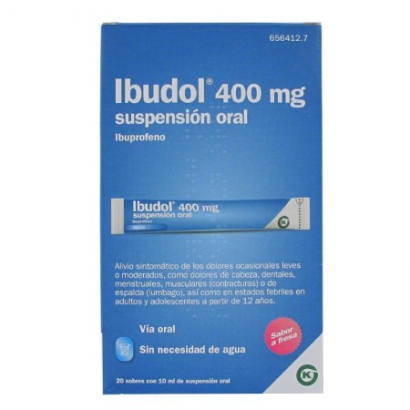 IBUDOL 400 MG 20 SOBRES SUSPENSION ORAL
