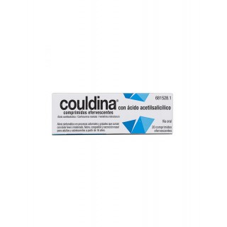 COULDINA CON ACIDO ACETILSALICILICO 500 mg/2 mg/7,5 mg 20 COMPRIMIDOS EFERVESCENTES