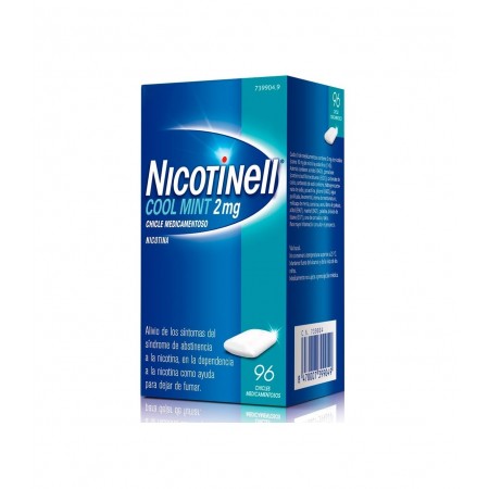 NICOTINELL COOL MINT 2 MG 96 CHICLES MEDICAMENTOSOS