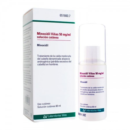 MINOXIDIL VIÑAS 50 MG/ML SOLUCION CUTANEA 1 FRASCO 60 ML