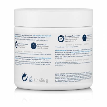 CERAVE CREMA HIDRATANTE PIEL SECA 454 G