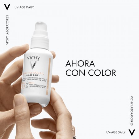 VICHY CAPITAL SOLEIL UV-AGE DAILY SPF50+ FLUIDO ANTIEDAD CON COLOR 40ML