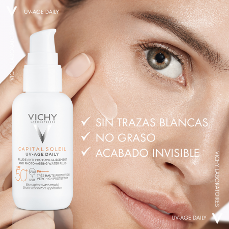 VICHY CAPITAL SOLEIL SPF 50 UV-AGE FLUIDO ANTIEDAD 40ML
