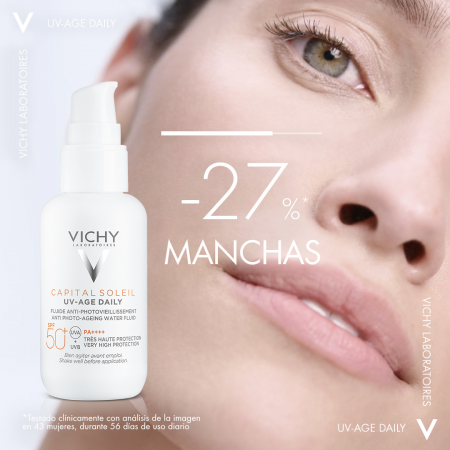 VICHY CAPITAL SOLEIL SPF 50 UV-AGE FLUIDO ANTIEDAD 40ML