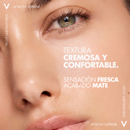 Crema facial Vichy Liftactiv Supreme con sensación fresca y acabado mate ideal para piel mixta