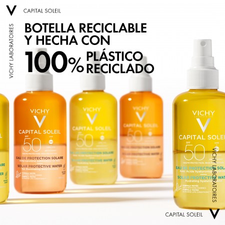 VICHY CAPITAL SOLEIL AGUA PROTECCION SOLAR HIDRATANTE SPF50 200 ML