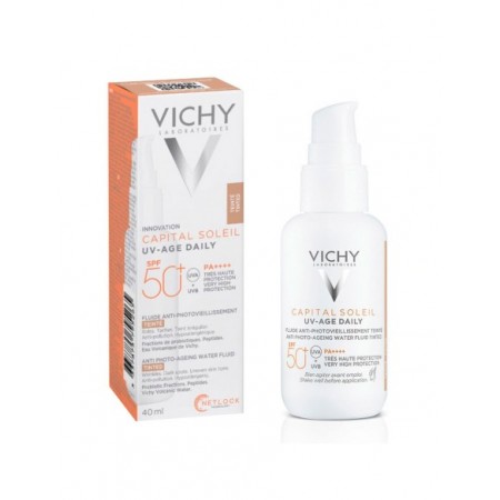 VICHY CAPITAL SOLEIL UV-AGE DAILY SPF50+ FLUIDO ANTIEDAD CON COLOR 40ML