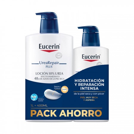 EUCERIN PACK AHORRO UREA REPAIR LOCION 10% (1L + 400ML)
