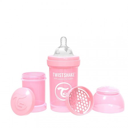 BIBERON TWISTSHAKE 180 ML ROSA PASTEL