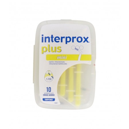 VITIS INTERPROX PLUS MINI 1.4 10 UNIDADES (AMARILLO+ANGULAR)
