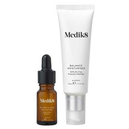 MEDIK8 BALANCE MOISTURISER 50ML & GLYCOLIC ACID ACTIVATOR 10ML