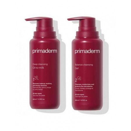 PRIMADERM PACK DOBLE LIMPIEZA OIL-MILK + GEL 2 X 200 ML