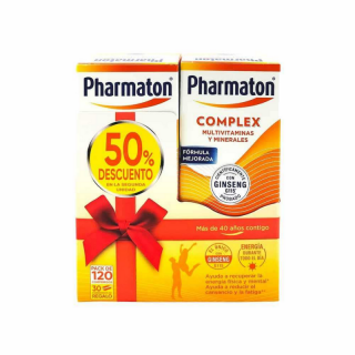 PHARMATON COMPLEX PACK PROMOCIONAL 2ªUD 50% 60+60 COMPRIMIDOS