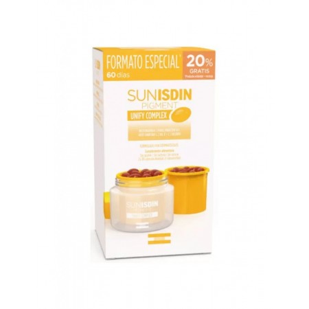 ISDIN SUNISDIN DUPLO CAPSULAS PIGMENT UNIFY COMPLEX 2 X 30 CAPSULAS BLANDAS