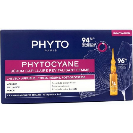 PHYTOCYANE ANTICAIDA REACCIONAL MUJER 12 AMPOLLAS 5ML (2 MESES)