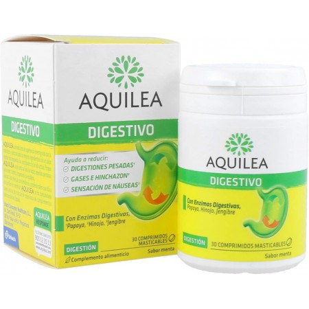 AQUILEA DIGESTIVO 30 COMPRIMIDOS MASTICABLES SABOR MENTA