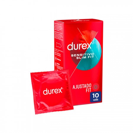DUREX SENSITIVO SLIM FIT 10 PRESERVATIVOS