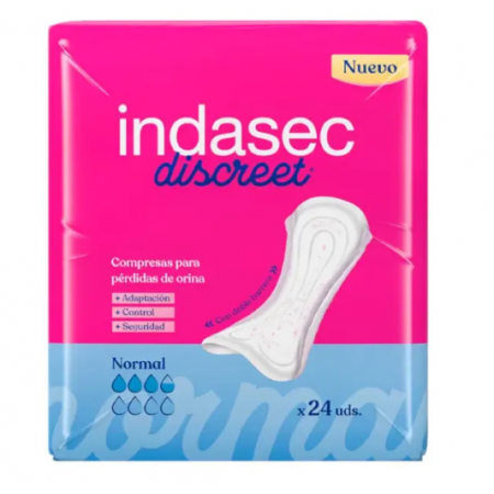 COMPRESA PERDIDAS LEVES INDASEC NORMAL 24 UDS.