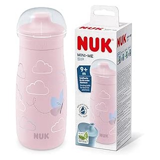 NUK TAZA MINI-ME SIP IT PP +9 MESES 1 UNIDAD 300 ML MARIPOSA