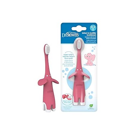 DR BROWN´S CEPILLO DE DIENTES 0-3 AÑOS ROSA