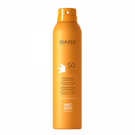 BABE FOTOPROTECTOR 50 WET SKIN TRANSPARENTE 1 ENVASE 200 ML