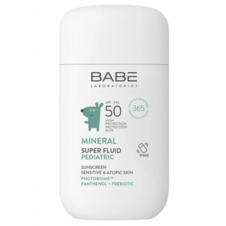 BABE MINERAL SUPER FLUID PEDIATRIC SUNSCREEN SPF 50 FLUIDO 50 ML