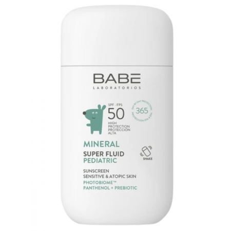 BABE MINERAL SUPER FLUID PEDIATRIC SUNSCREEN SPF 50 FLUIDO 50 ML