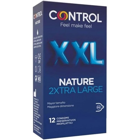 CONTROL NATURE XXL 2XTRA LARGE PRESERVATIVOS 12 UNIDADES
