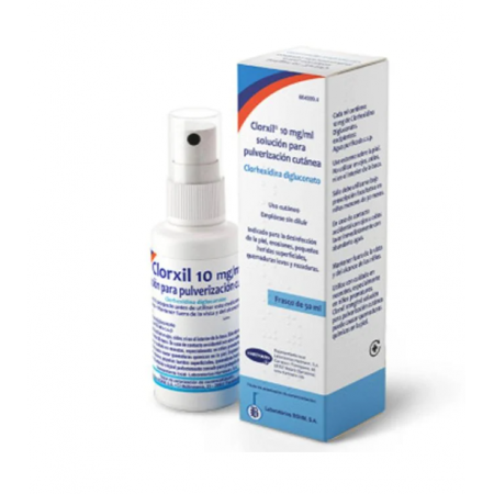 CLORXIL 10 MG/ML SOLUCION PARA PULVERIZACION CUTANEA 1 FRASCO 50 ML