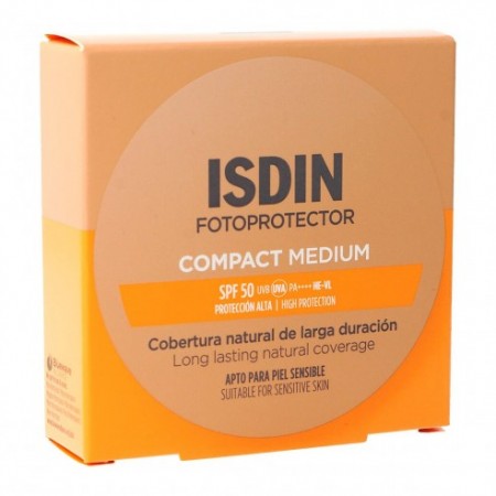 ISDIN FOTOPROTECTOR COMPACT SPF50+ MAQUILLAJE COMPACTO COLOR MEDIUM 10 G