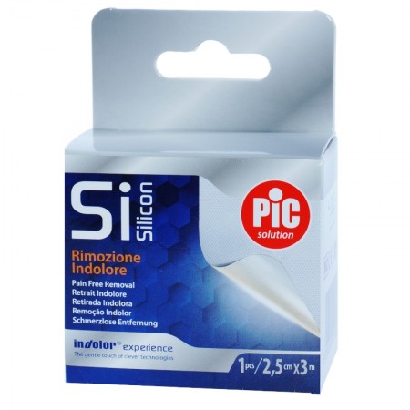 ESPARADRAPO PIC SI SILICON ADHESIVO SILICONA TNT 2,5 CM X 3 M