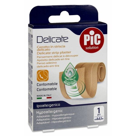 PIC DELICATE TNT CON BACTERICIDA POST OP APOSITO PIEL 8 X 0,5 CM