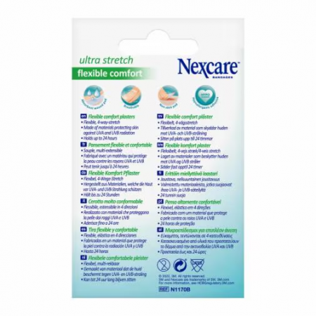 3M NEXCARE COMFORT 10 TIRAS 10 CM X 6 CM