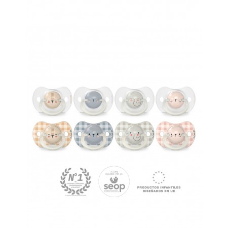 SUAVINEX NIGHT & DAY CHUPETE SILICONA SXPRO 6-18 MESES 2 UNIDADES BRILLA EN LA OSCURIDAD