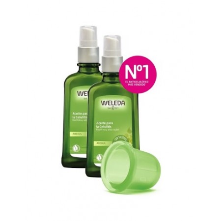 WELEDA DUPLO ACEITE ANTICELULITICO CORPORAL DE ABEDUL 2 X 100 ML + CELULICUP