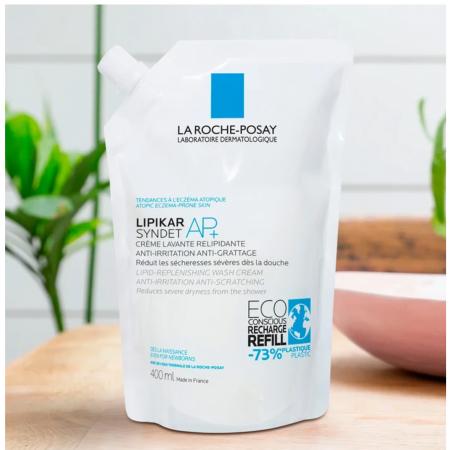 LIPIKAR PACK SYNDET AP+ CREMA DE DUCHA 400 ML + REFILL SYNDET+ CREMA DUCHA 400ML