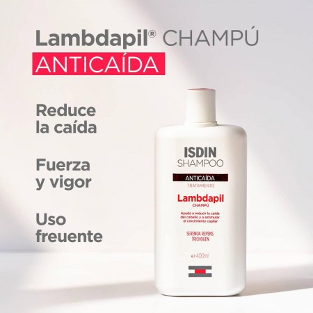 ISDIN DUPLO LAMBDAPIL CHAMPU ANTICAIDA 2 X 400 ML