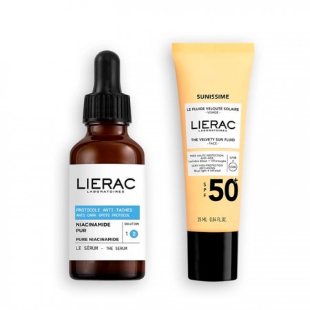 LIERAC PACK ANTI MANCHAS NIACINAMIDA PURA SERUM 30 ML + SOLAR SUNISSIME 30ML (REGALO)