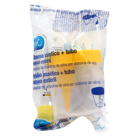 ALVITA ENVASE RECOGIDA ORINA CON TUBO DE VACIO KIT ESTERIL100ML+10ML