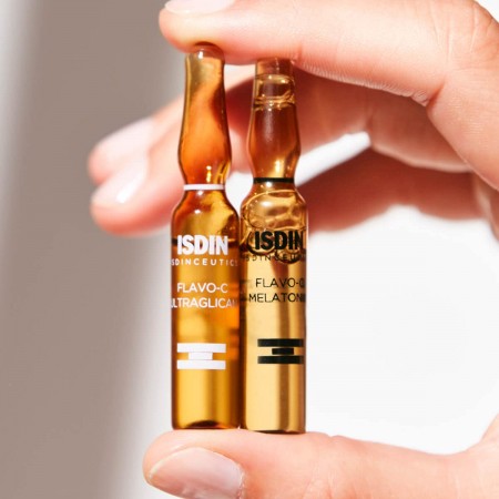 ISDINCEUTICS FLAVO-C ULTRAGLICAN + MELATONIN SERUM 10+10 AMPOLLAS