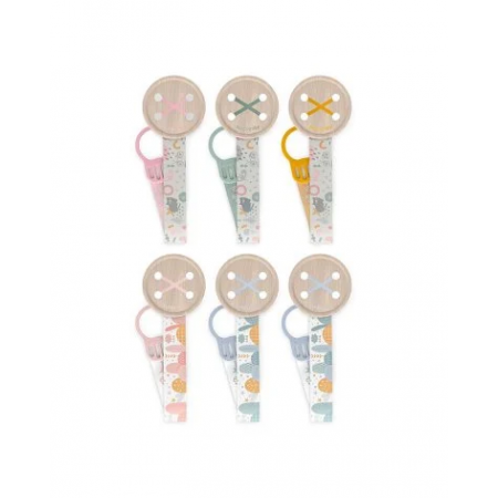 SUAVINEX BROCHE REDONDO DE MADERA CON CINTA REVERSIBLE 1 BROCHE