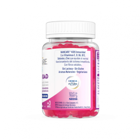 NANCARE KIDS INMUNIDAD 30 GOMINOLAS SABOR A FRUTAS DEL BOSQUE Y FRAMBUESA