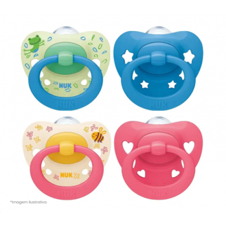 CHUPETE SILICONA NUK SIGNATURE  6-18 MESES 2 U