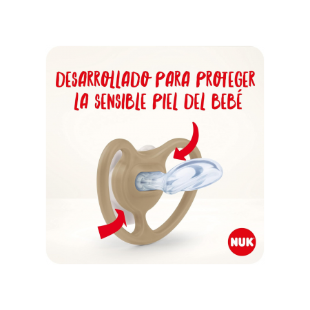 NUK CHUPETE SILICONA SPACE (ANIMALES) 6 - 18 MESES 2 U