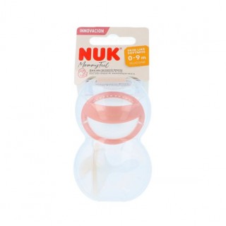 NUK CHUPETE SILICONA MOMMY FEEL 0 - 9 MESES ROJO