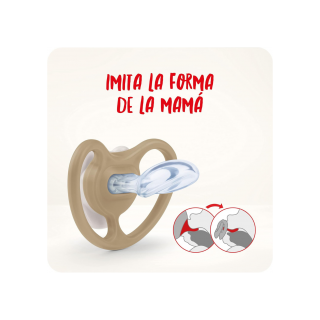 CHUPETE SILICONA NUK SPACE (ANIMALES) 0 - 6 MESES 2 U