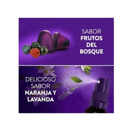 ZZZQUIL NATURA PACK SABOR FRUTAS BOSQUE 60 GUMMIES + SPRAY 30 ML