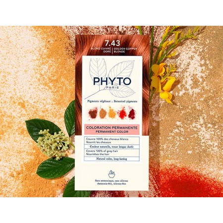 PHYTO COLOR TINTE 7.43 RUBIO DORADO COBRIZO