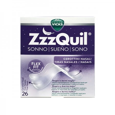 ZZZQUIL SUEÑO TIRAS NASALES 26 UNIDADES