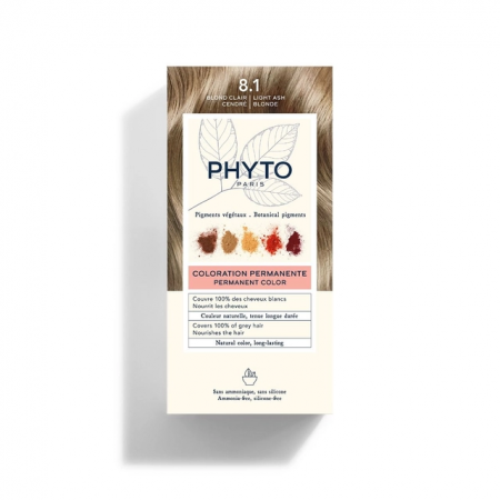 PHYTO COLOR TINTE 8.1 RUBIO CLARO CENIZA